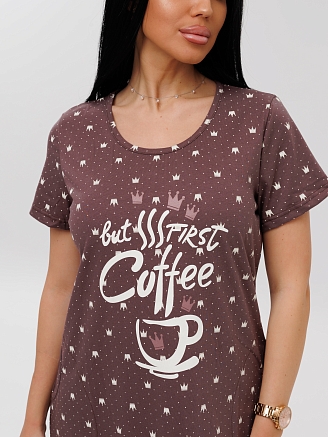 Женская туника Т-217(К) / Коричневый (кофе)