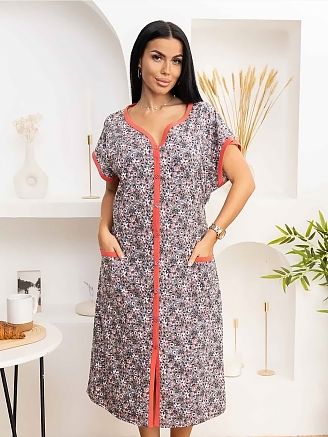 Женский халат мод.1472/9 / Серый