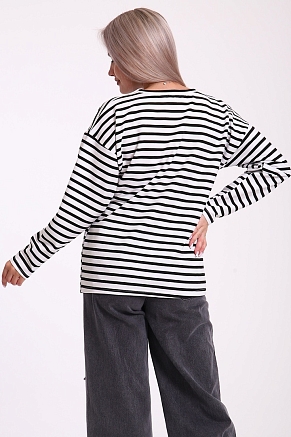 Женский лонгслив 731 / Черный