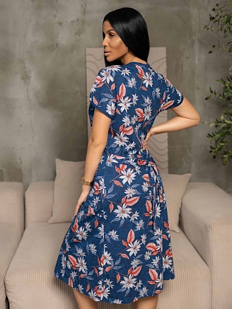 Женский халат мод.469/35 / Индиго