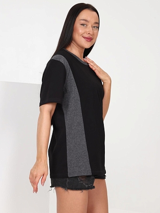 Женская футболка  Фитноплюс / черный