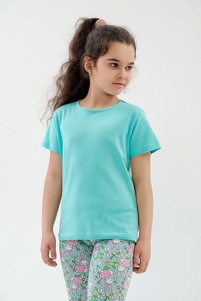 Детская футболка из кулирки / Ментол