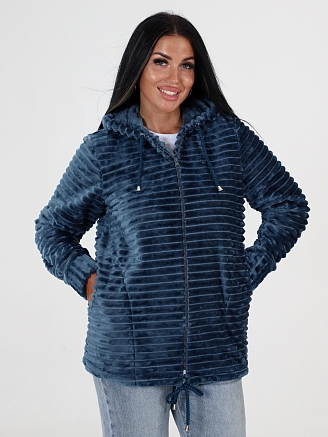 Женская толстовка ПОЛОСА КВФ-27 / Индиго