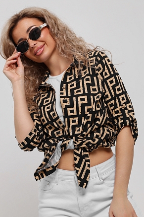 Женская рубашка 53029 / темно-синий