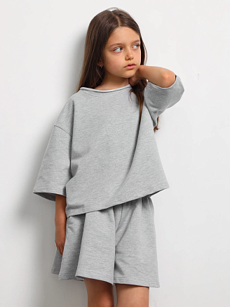 Детский костюм К-018(Ф) / меланж-серый