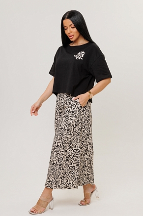 Женский костюм с брюками 2262/1 / Черный