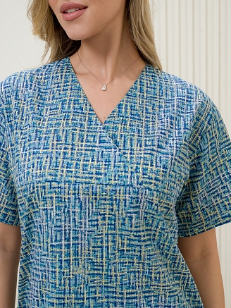 Рубашка медицинская женская М-201-13367 Поплин