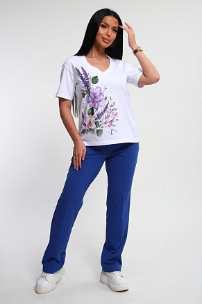 Женский костюм 74725 / васильковый