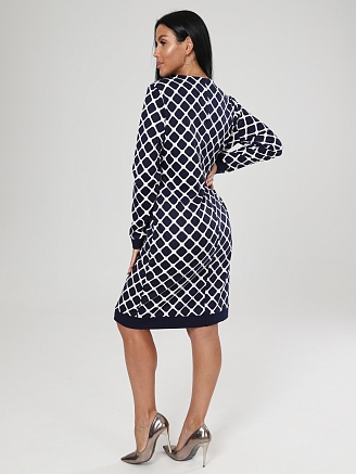 Женское платье СИЛУЭТ ПлМ-311 / Ромбики