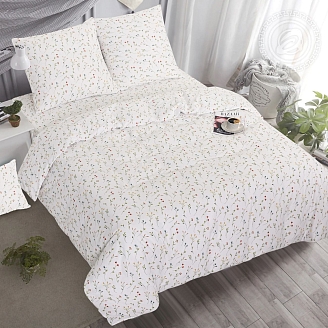 Постельное бельё поплин De Luxe Ботаника