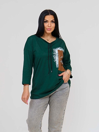 Женская туника мод.1714/1 / Зеленый