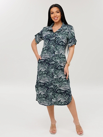 Женский халат Х-105(К) / Зеленый (папоротник)