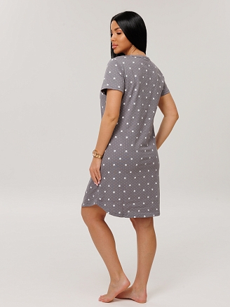 Женская туника Т-217(К) / Серо-коричневый (короны)