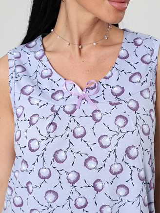 Женская ночная сорочка М-197 / верба серая