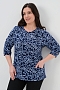 Женская блузка 21621 / синий