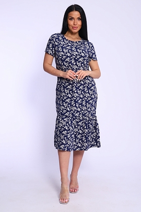 Платье женское 5745 / цветы синие