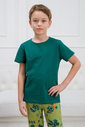 Детская футболка из кулирки / Морская волна