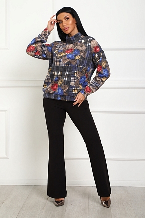 Женский джемпер 20689 / синий