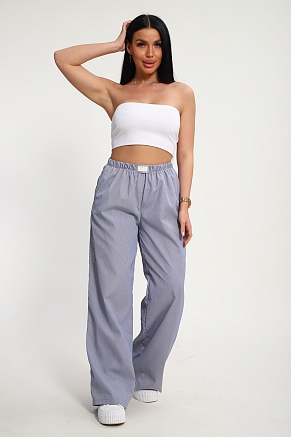 Женские брюки 35337 / черная полоска