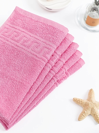 Полотенце махровое г/к Узбекистан 380 гр/м2 / 105-ярко-розовый