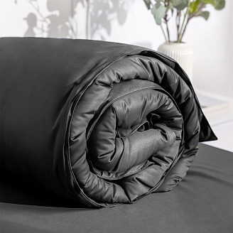 Пододеяльник "Soft Silver" / Серый космос