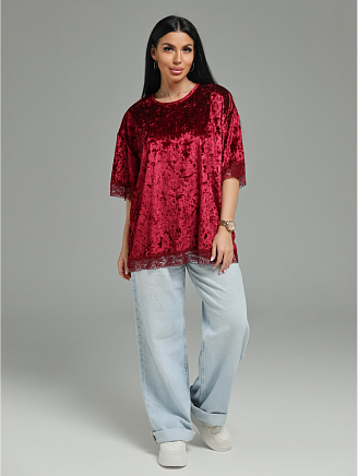 Женская футболка Андреа / Бордо