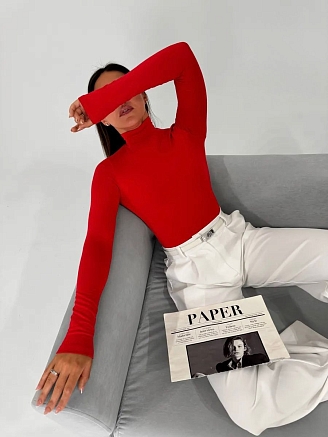 Женская водолазка 816 / Красный