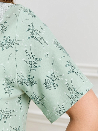 Женская ночная сорочка Канна-1 / зелёный