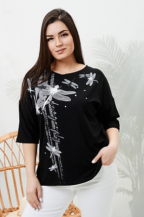 Женская туника 9185 / черный