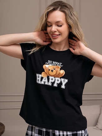 Женский костюм Мишель-5 КЖ-130 / чёрный