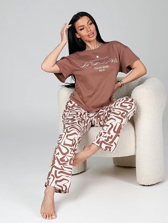 Женская пижама Мэрин / карамельный