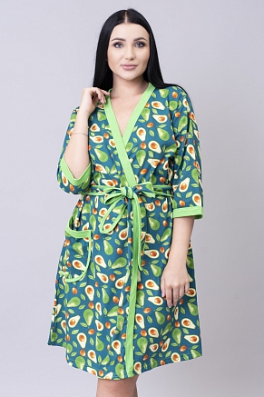 Женский халат М-139 / авокадо зеленый