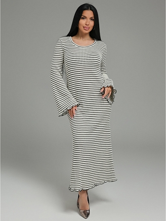 Женское платье Амелия / Бело-черный