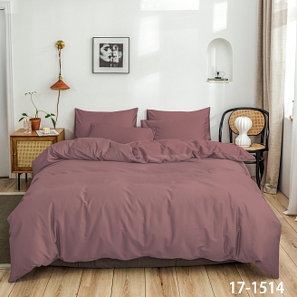 Постельное белье сатин однотонное / Пепельная роза