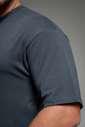 Мужская футболка 8507/1 / графитовый+good vibes