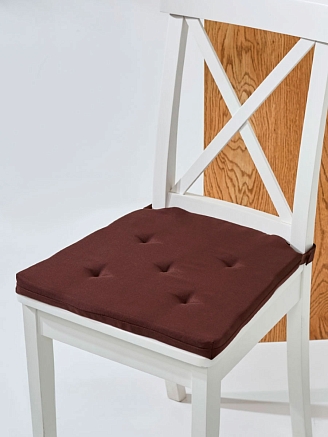 Подушка на стул Юстина / Шоколад
