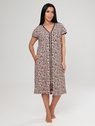 Женский халат ХМ-632 / Коричневые пятна