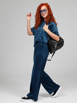 Женский костюм Элнора-Жаккард / петроль