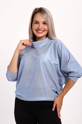 Женская блузка 32738 / голубой