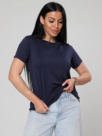 Женская футболка Джовита / темно-синий