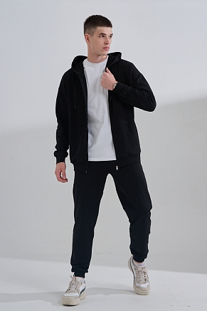 Костюм мужской на молнии 14477 / черный