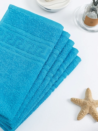 Полотенце махровое г/к Узбекистан 380 гр/м2 / 720-бирюза