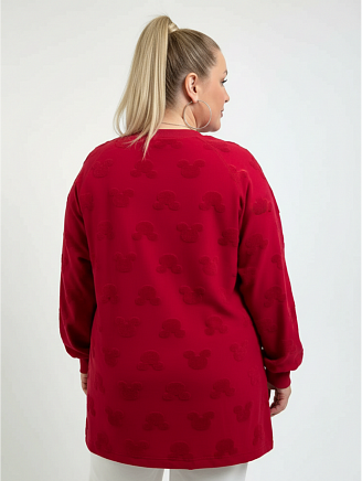 Женский свитшот Ребека / Махра Микки бордо