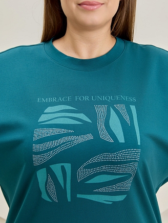 Жеская туника Прима / изумрудный