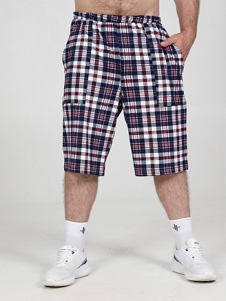 Мужские шорты ШК-279 / Сине-красная рябь