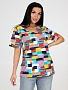 Женская туника ТК-562-ФУТ / Цветные прямоугольники