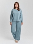 Женский костюм Материя-1 / серо-голубой