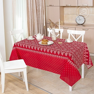 Скатерть рогожка / Народные узоры