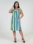 Женский  сарафан Вертикаль СК-418 / Полоса ментол
