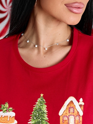 Женская футболка мод.2083/1 / Красный